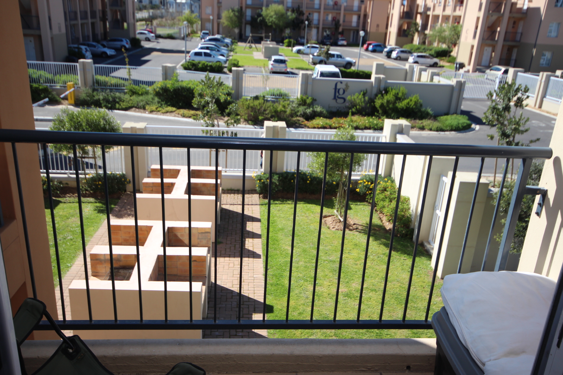 Balcony view over the estate